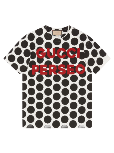 T-shirt Gucci Perseo Polka Dot Print T-Shirt Flerfarvet | 548334 XJE8B 9275