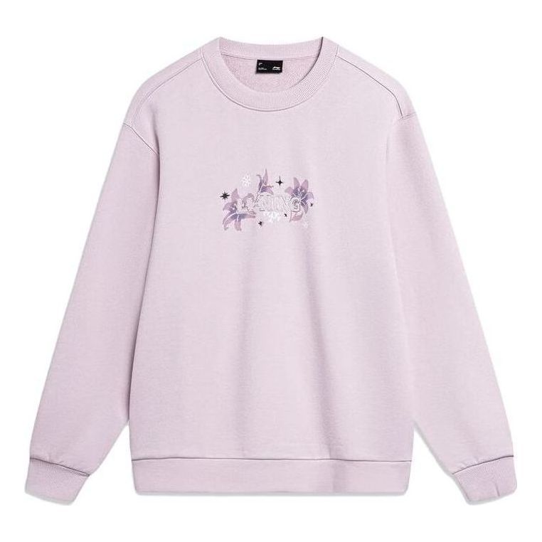 Sweatshirt Li-Ning Floral Logo Sweatshirt Lilla | AWDT818-4
