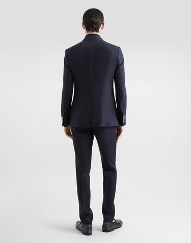 Bukser Dolce & Gabbana Dolce & Gabbana Tailored Linen Pants Mørkeblå | GY7BMTFU4K6B4902, 2