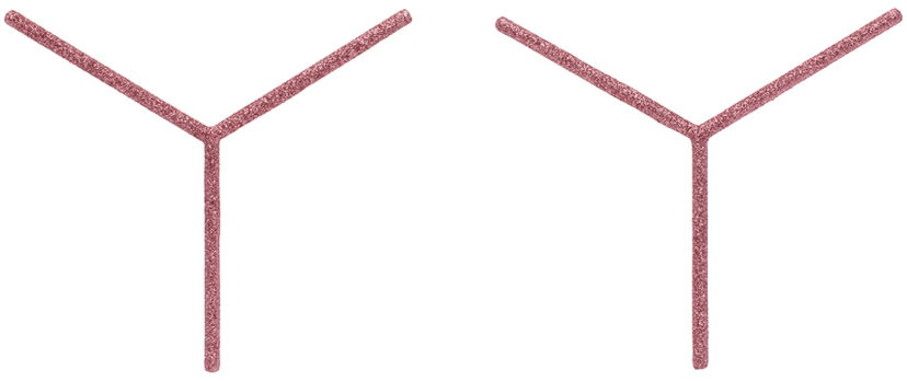 Øreringe Y/PROJECT Pink Maxi Y Earrings Lyserød | 640EA003