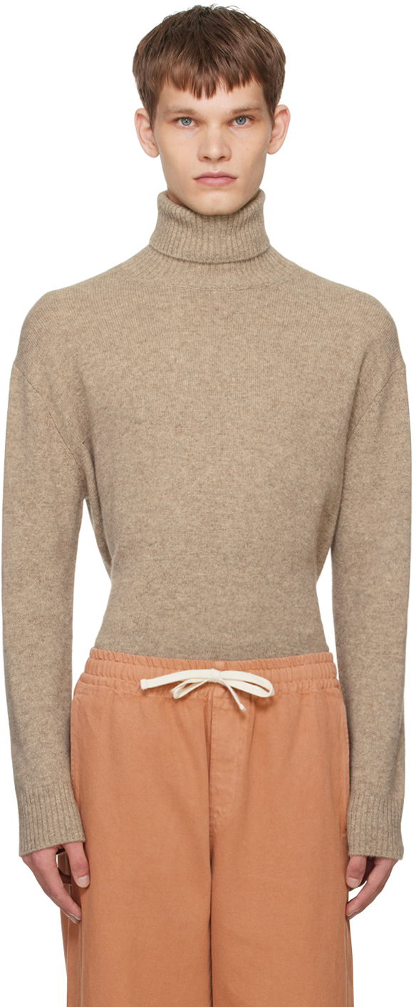 Sweater A.P.C. Turtleneck Beige | WYAAD-H23135