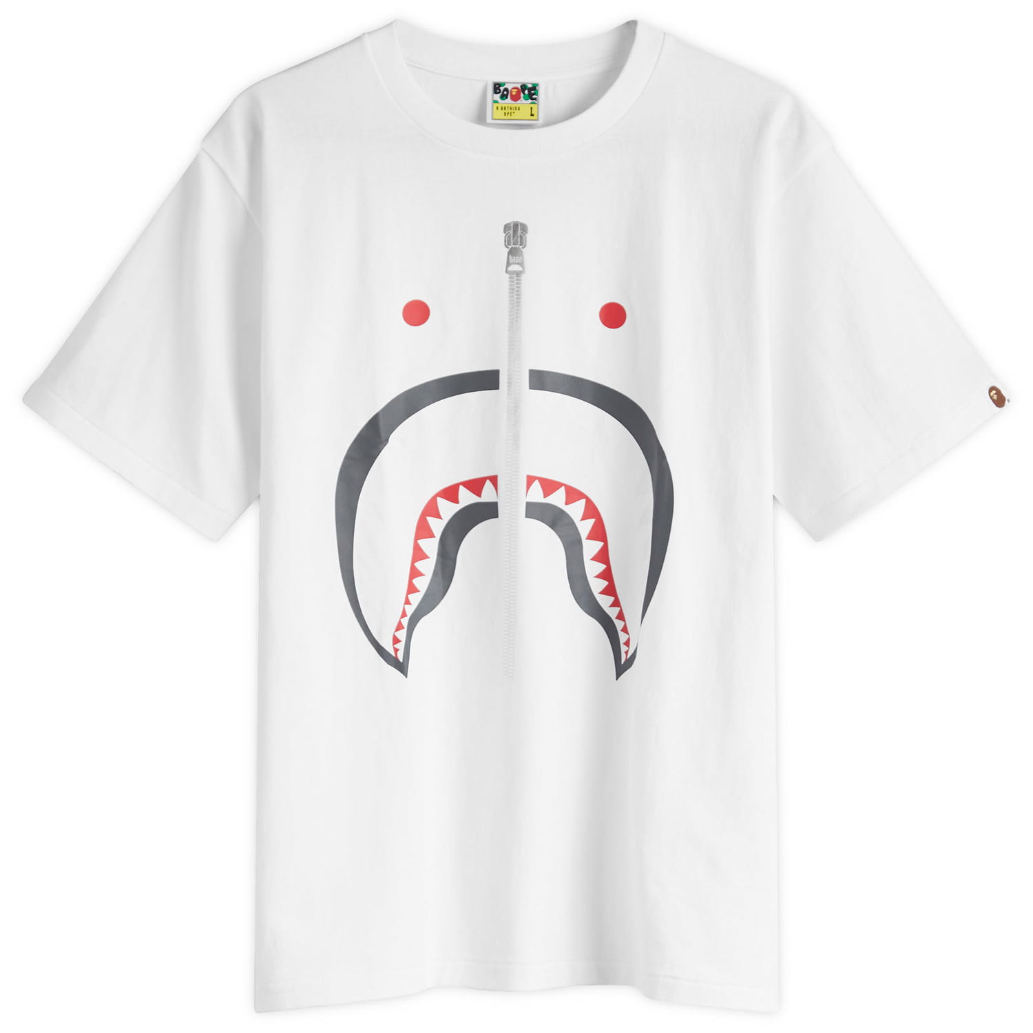 T-shirt BAPE Classic Shark Graphic T-Shirt Hvid | 001TEK801003M-WHT, 0