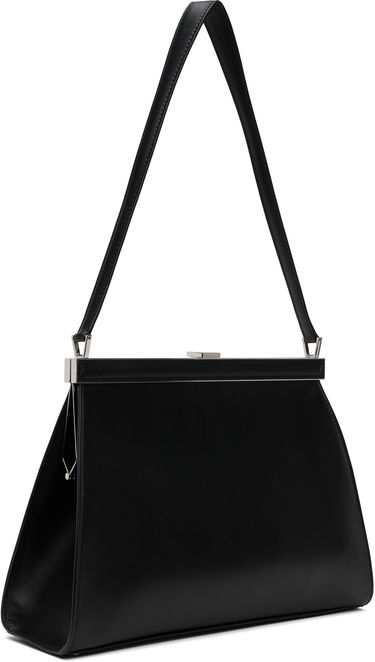 Håndtaske Max Mara Biancaclasp Leather Frame Bag Sort | 2524516212600, 2