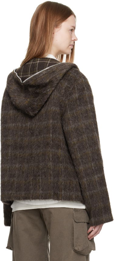 Sweatshirt OUR LEGACY Our Legacy Fuzzy Full Zip Hoodie Brun | W4256FD, 2