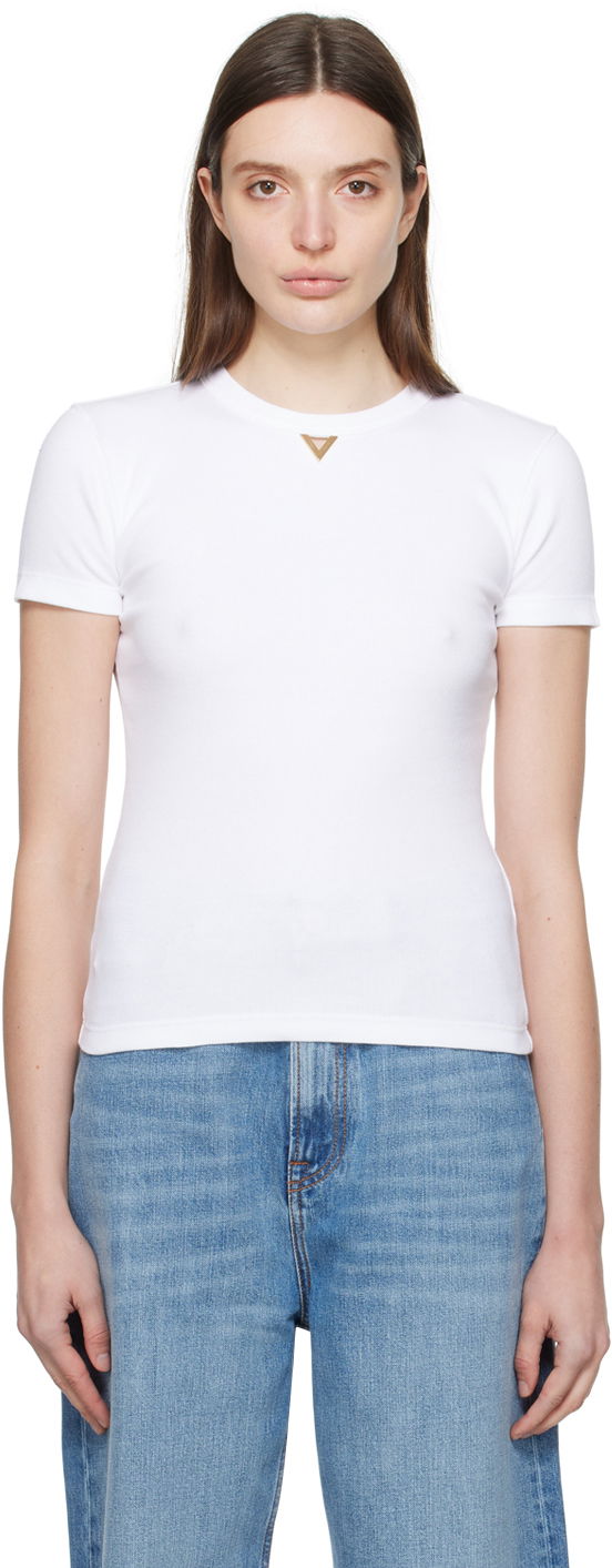 T-shirt Valentino Hardware T-Shirt Hvid | 4B3MG22B8GF