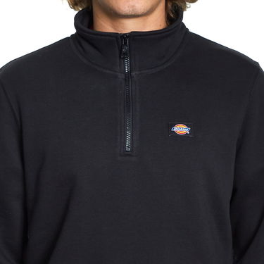 Sweatshirt Dickies Oakport Quarter Zip Sweater Sort | DK0A4XD4BLK1, 2