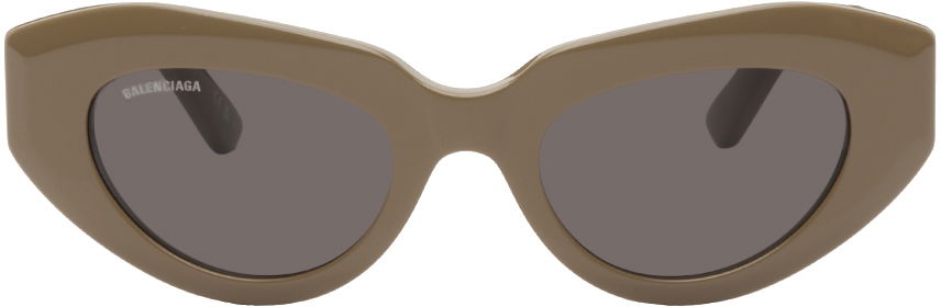 Solbriller Balenciaga Rive Gauche Cat Sunglasses Brun | BB0236S-004, 0