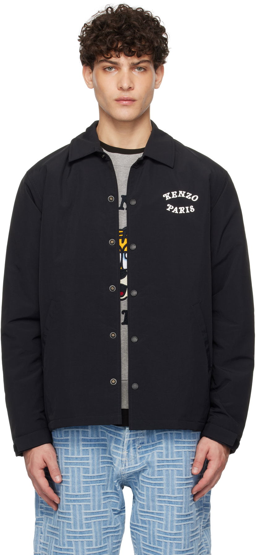 Vindjakke KENZO VERDY Edition Heavy Coach Jacket Sort | FF55BL0629NG