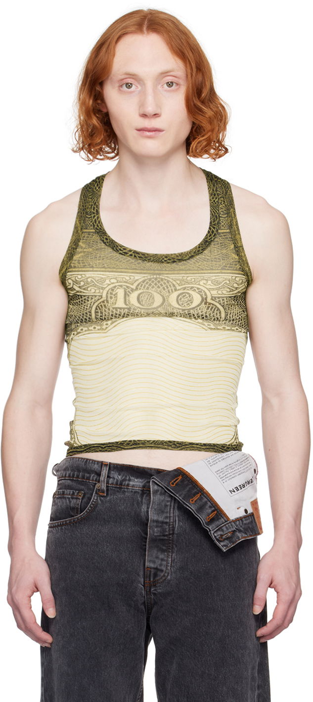 Tanktop Jean Paul Gaultier Jean Paul Gaultier Sheer Tank Top Gul | 24/25-U-DB025-T515-400300156