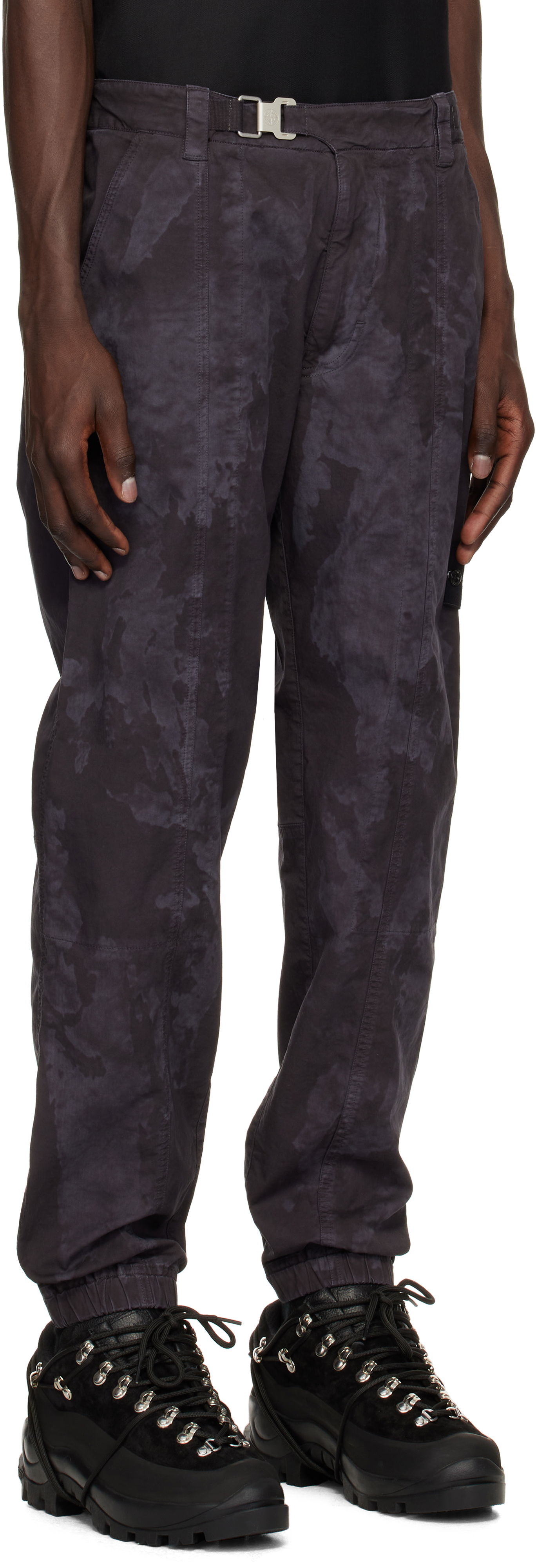 Cargo bukser Stone Island Stone Island Broken Twill 'OLD' Effect Cargo Pants Sort | K1S15 3100007 S0B78, 1