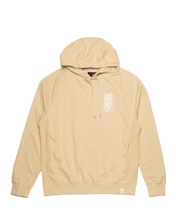 Sweatshirt Jordan ZION Fleece Hoodie Beige | DX6587-783, 0
