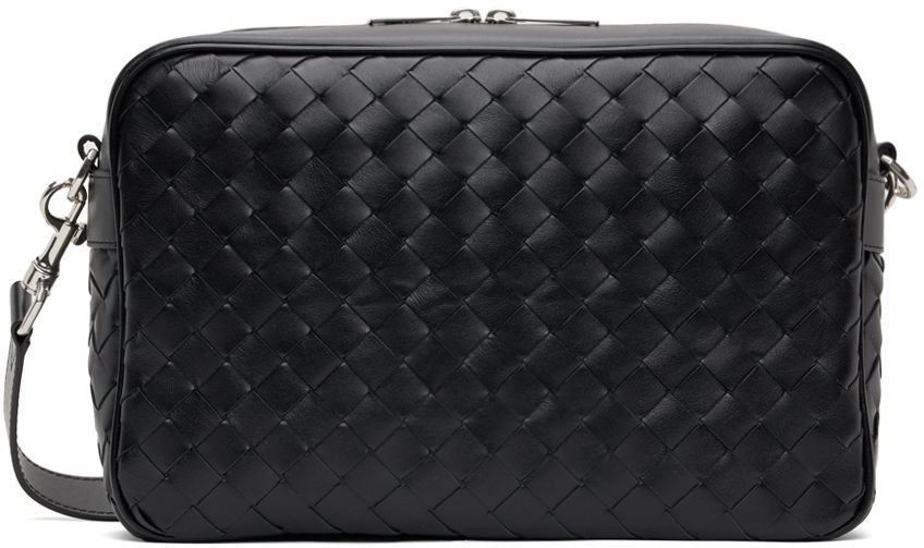 Skuldertaske Bottega Veneta Bottega Veneta Leather Messenger Bag Sort | 755925 V2HL1, 0