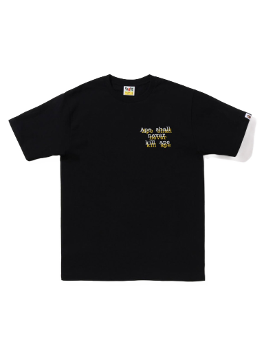 T-shirt BAPE Graffiti Check Ape Head Tee Sort | 1I80-110-055