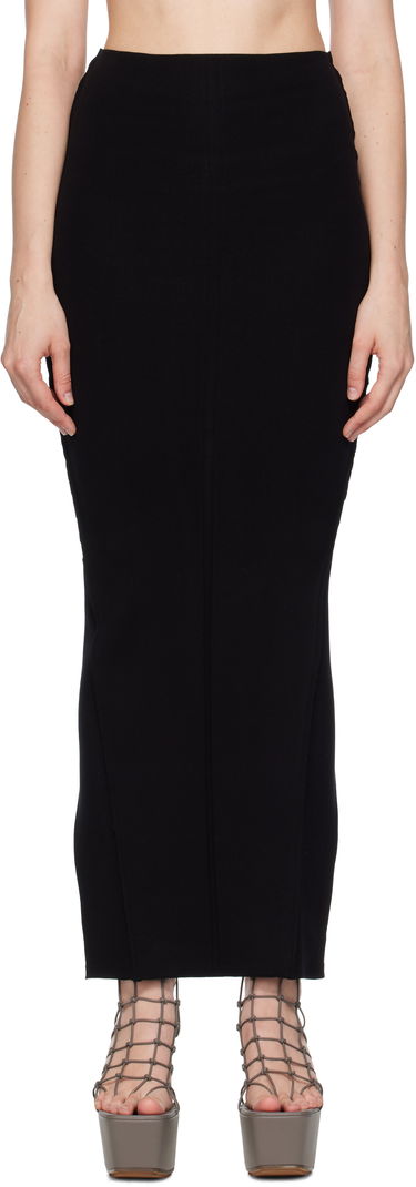Nederdel Rick Owens Rick Owens Concordians Pillar Maxi Skirt Sort | RP02E4695 KST, 0