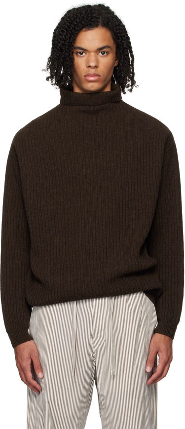 Sweater LEMAIRE Lemaire Felted Turtleneck Sweater Brun | TO1264 LK1027, 0