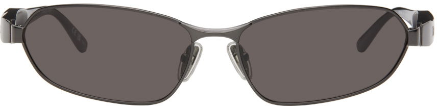 Solbriller Balenciaga Gunmetal Miami Sunglasses Sort | BB0355S-001, 0