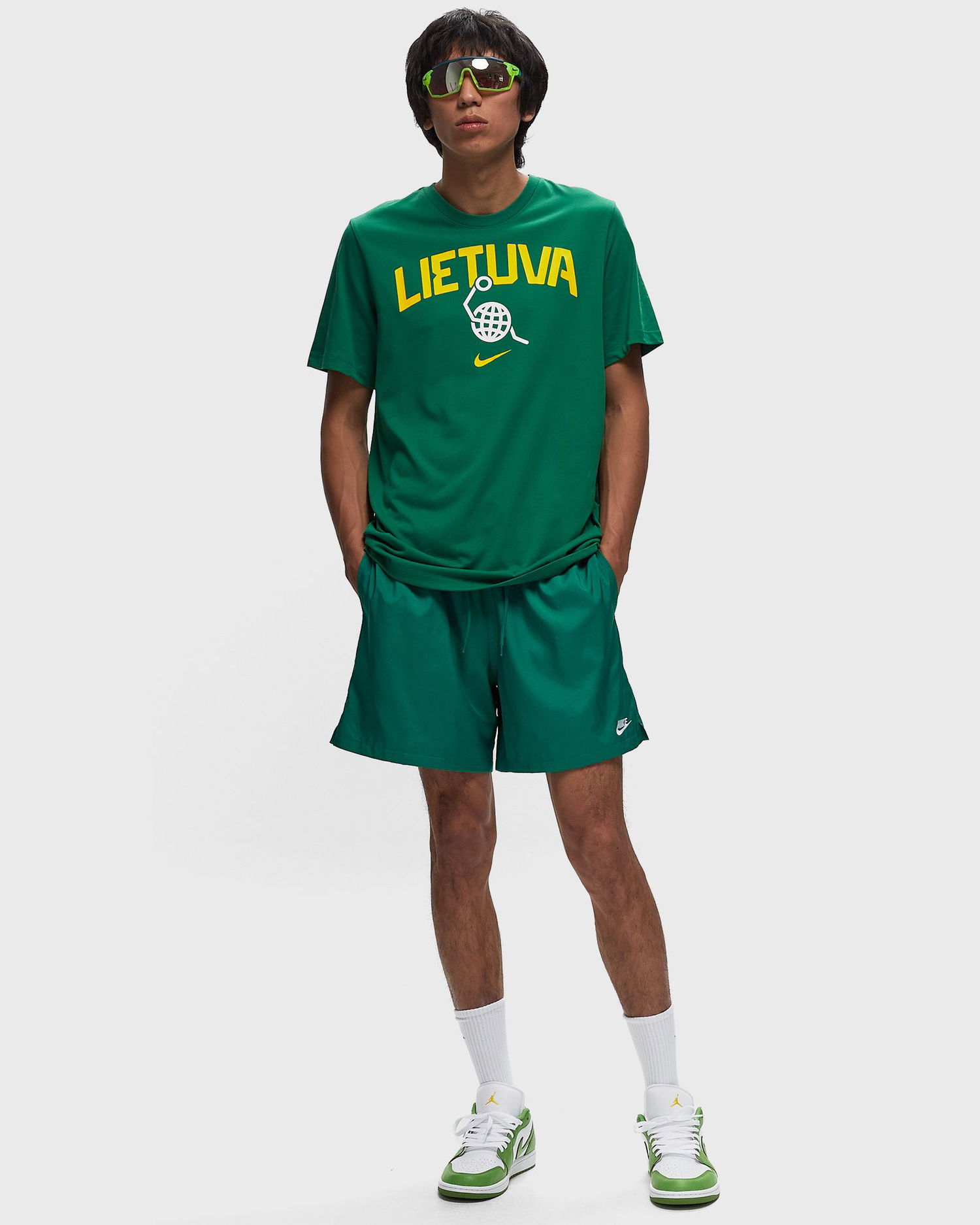 T-shirt Nike LITHUANIA BASKETBALL T-SHIRT OLYMPIA 24 men Shortsleeves Grøn | FQ3675-302, 1