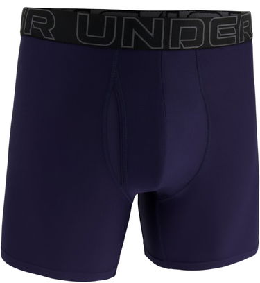 Boksere Under Armour Under Armour UA Performance Tech Solid 6-Inch Boxer Briefs Mørkeblå | 1383849-410, 0