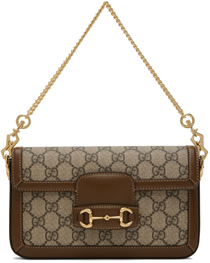 Håndtaske Gucci Mini Horsebit 1955 Bag Beige | 752002 92TCG, 0