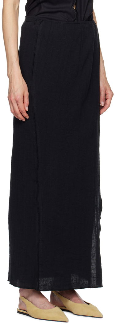 Nederdel Baserange Maxi Skirt with Front Slits Beige | SKSKW-CL-AU24, 4