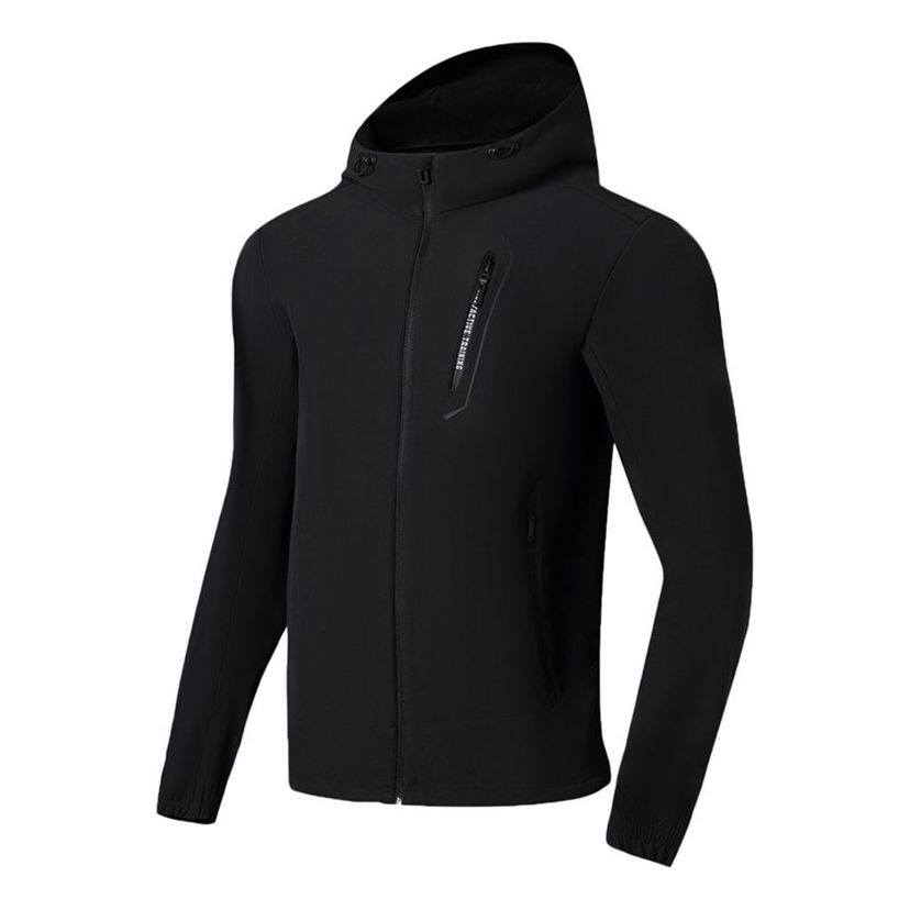 Vindjakke Li-Ning Training Hooded Jacket Sort | AFDSC91-2