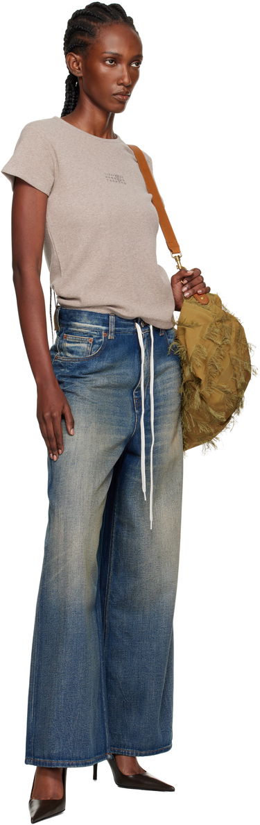 Jeans Maison Margiela MM6 Maison Margiela Wide-Leg Jeans Blå | S52LA0262 M30017, 3