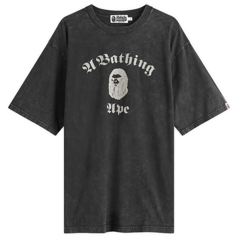 T-shirt BAPE A Bathing Ape Over Dye T-Shirt Sort | 001CSK301009M-BLK