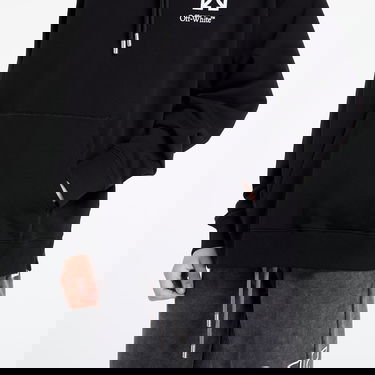 Sweatshirt Off-White Off-White Small Arrow Skate Hoodie Sort | OMBB085F25FLE0151001, 2