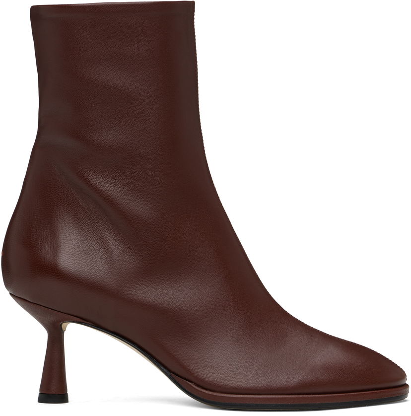 Tøj Aeyde Aeyde Dorothy Leather Ankle Boots Brun | A11-AB-IRNR65ST99-SS25-955-007