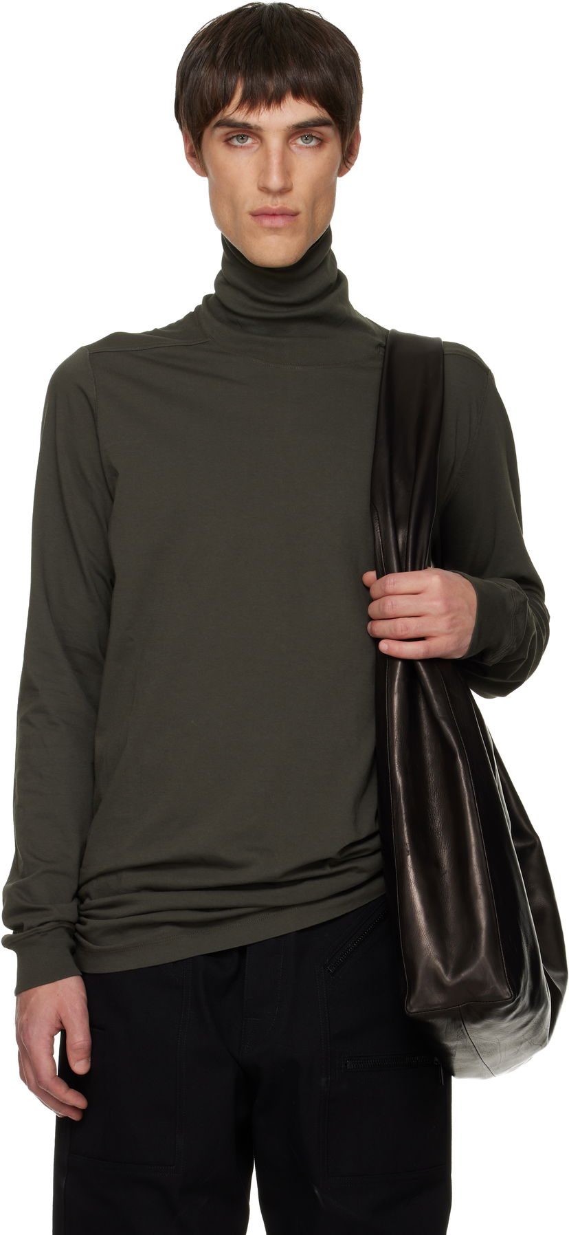 Sweater Rick Owens Rick Owens Concordians Surf Turtleneck Grøn | RU02E1286 JA
