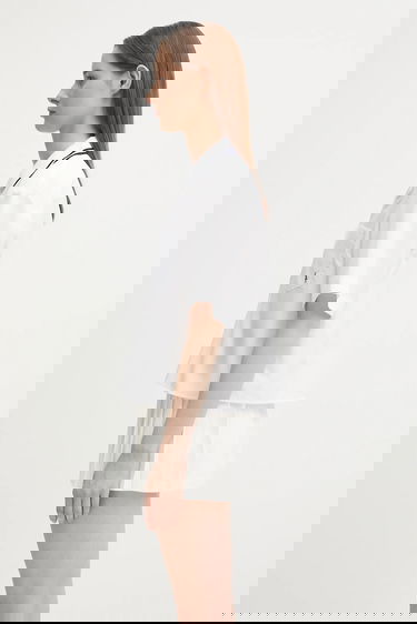 Skjorte Sporty & Rich Sporty & Rich 'SRC' Sailor Cropped Shirt Hvid | SI023602302WH01, 4