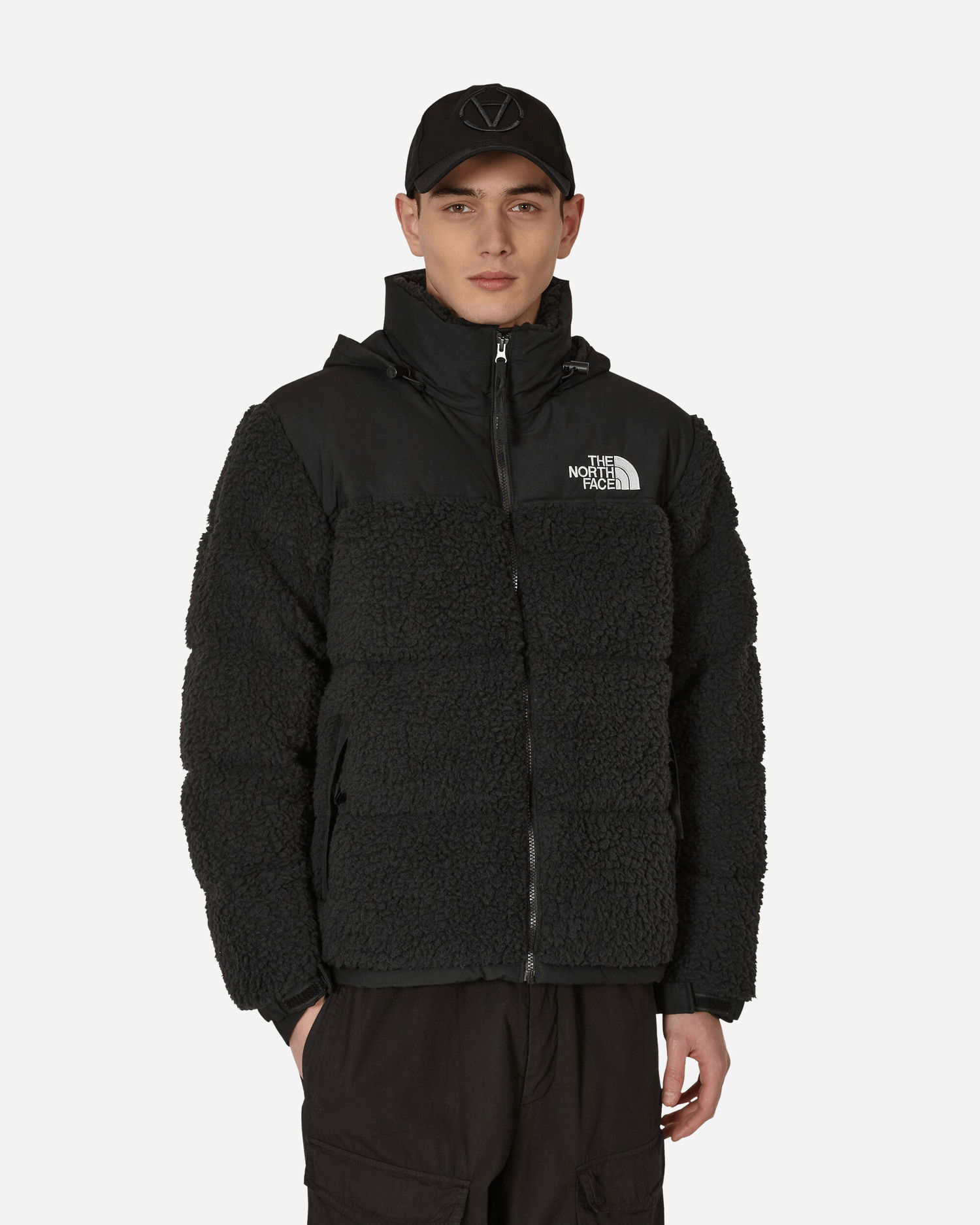 Puffer jakke The North Face High Pile Nuptse Jacket Sort | NF0A5A84 JK31, 0