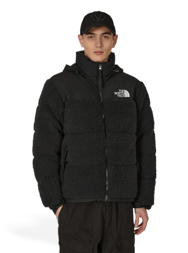 Puffer jakke The North Face High Pile Nuptse Jacket Sort | NF0A5A84 JK31