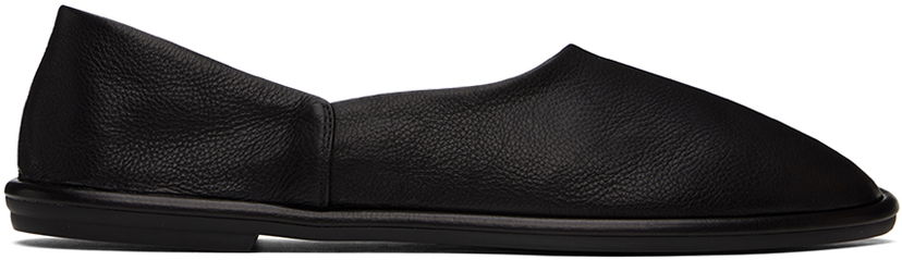 Tøj The Row The Row Canal Slip-On Loafers Sort | F1236-L74