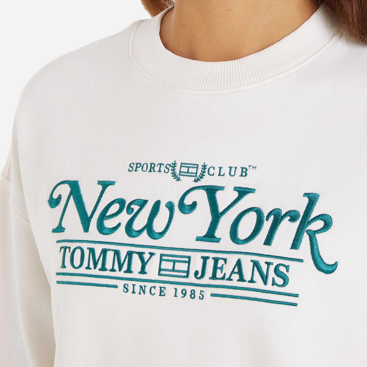 T-shirt Tommy Hilfiger Tommy Jeans Varsity Cotton Hvid | DW0DW17786YBH, 0