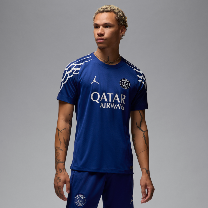 Jersey Jordan Paris Saint-Germain Stadium Dri-FIT Fourth Replica Jersey 2024/25 by Jordan Blå | HJ0865-493