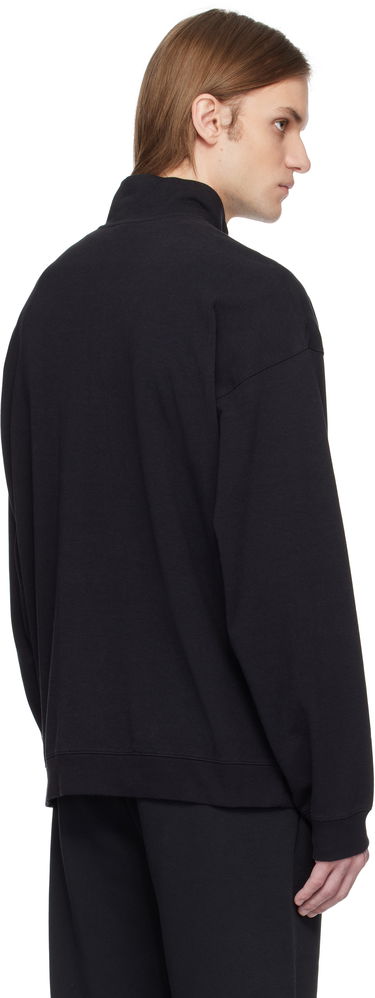 Sweater SKIMS SKIMS Jersey Relaxed Quarter Zip Sweatshirt Sort | PL-ZUP-6901M-OBSIDIAN, 2