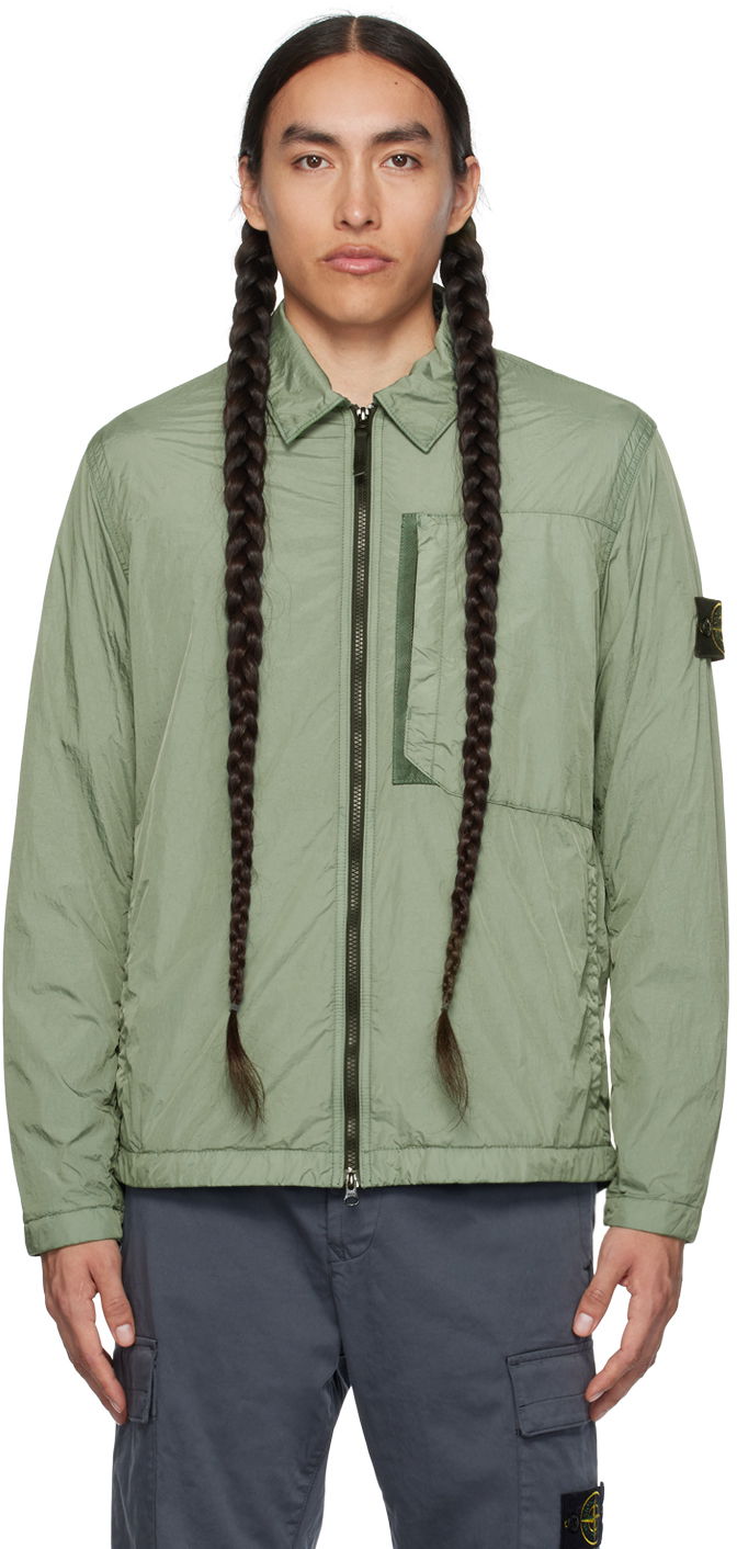 Jakke Stone Island Crinkled Grøn | 791510723, 0