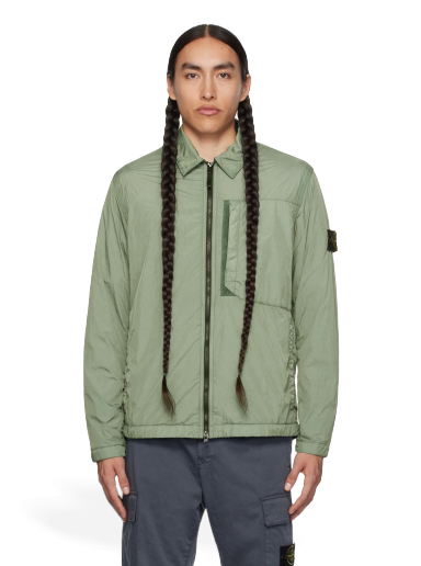 Jakke Stone Island Crinkled Grøn | 791510723