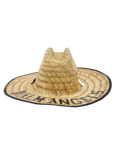 Hat Palm Angels Rafia Logo Bucket Hat Beige | PWLA028S23MAT0016110