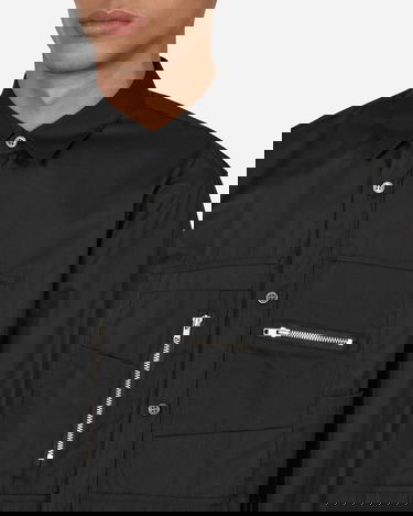 Skjorte Comme des Garçons Poplin Zip Shirt Sort | FJ-B001-W22 1, 5