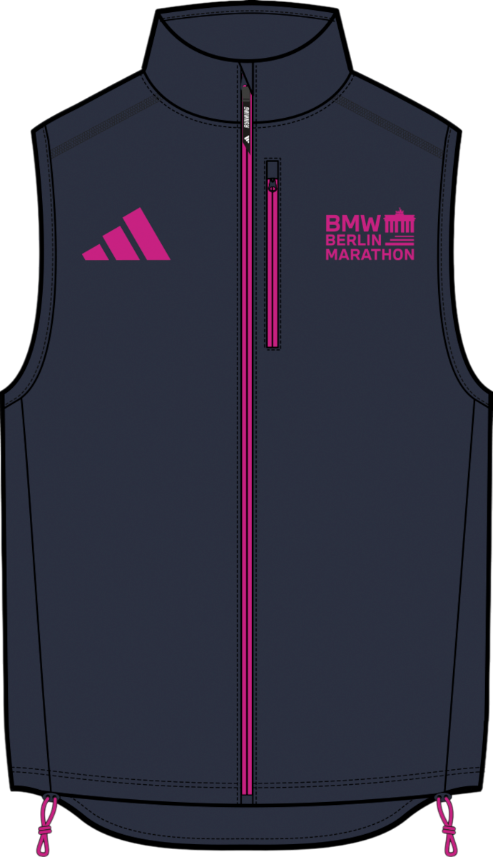 Vest adidas Originals adidas BMW Berlin Marathon 2025 Running Vest Mørkeblå | jz6443
