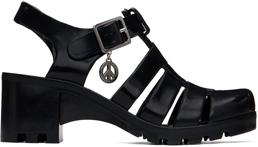 Jeans Moschino Moschino Jeans Jelly Heeled Sandals Sort | 3213 3289