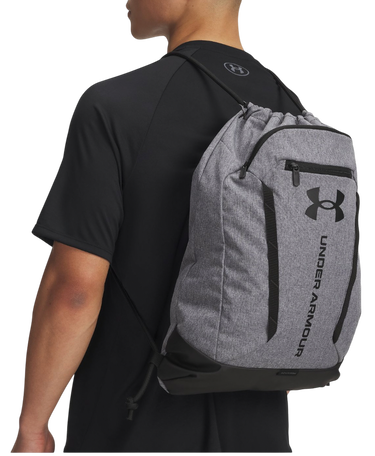 Rygsæk Under Armour Hustle Sackpack with UA Storm Technology and Front Zip Pocket Grå | 6000519-025, 4