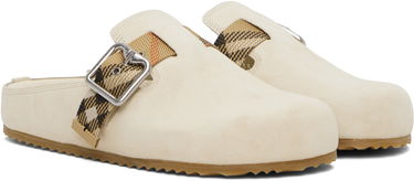 Tøj Burberry Burberry Urchin Suede Mules Beige | 8113303, 3