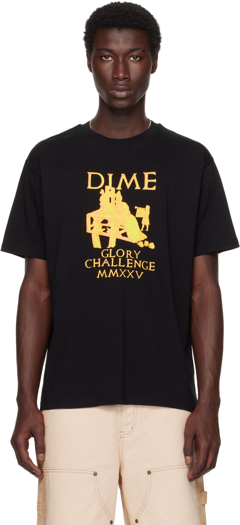 T-shirt Dime Dime Glorious Graphic T-Shirt Sort | DIMESU2561BLK