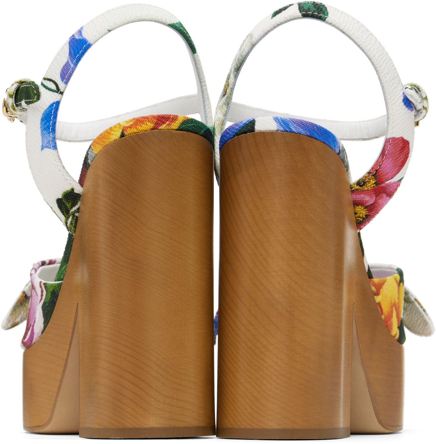 Tilbehør Dolce & Gabbana Dolce&Gabbana Jacquard Platform Heeled Sandals Flerfarvet | CZ0322 A6P73, 1