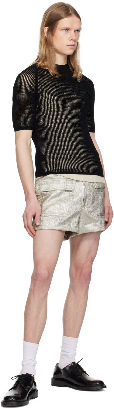 Sweater Dries Van Noten Dries Van Noten Open-Knit T-Shirt Sort | 251-021210-1709, 3