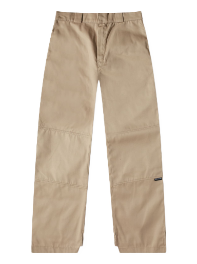 Bukser Palm Angels Waistband Logo Chino Pant Beige/Yellow Beige | PMCG003S23FAB0016118