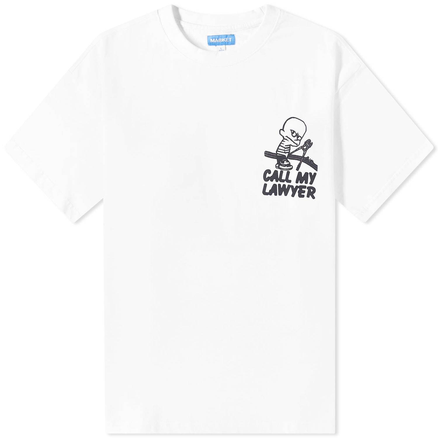 T-shirt MARKET Not Guilty T-Shirt Hvid | 399001589-WHT, 0
